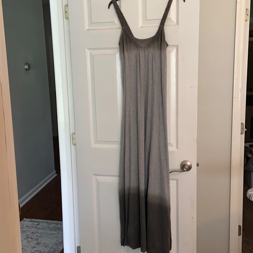 Gray maxi dress